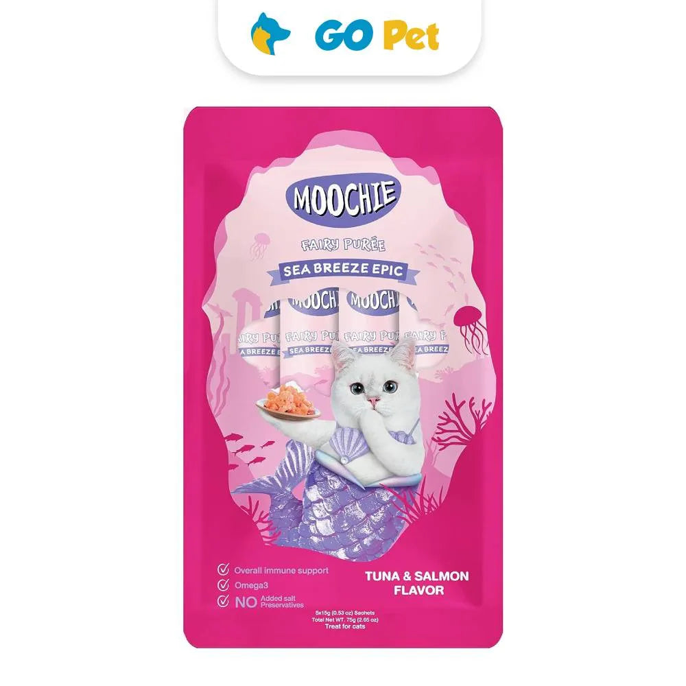 Moochie de Salmón y atún para gatos