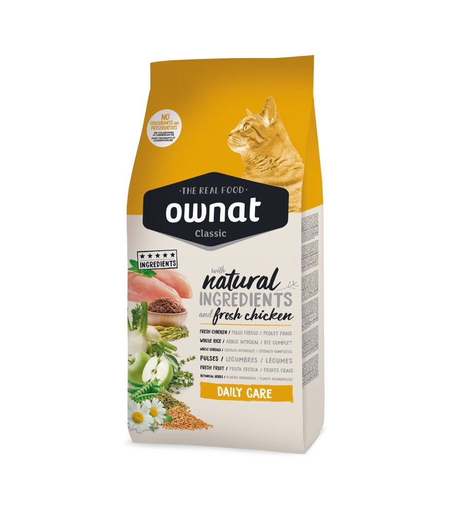 Ownat Classic Daily Care pienso para gatos de pollo