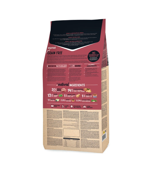 Ownat Just Grain Free Duck pienso para perros de pato sin cereales