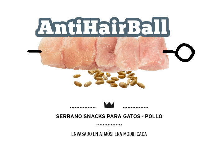 Snack Antihairball Serrano para gatos