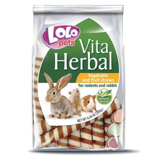 Barquillos de frutas y verduras. Snacks para roedores. 200gr