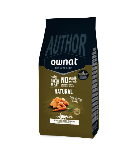 Ownat Author Streilized Fresh Chicken pienso para gatos esterilizados de pollo