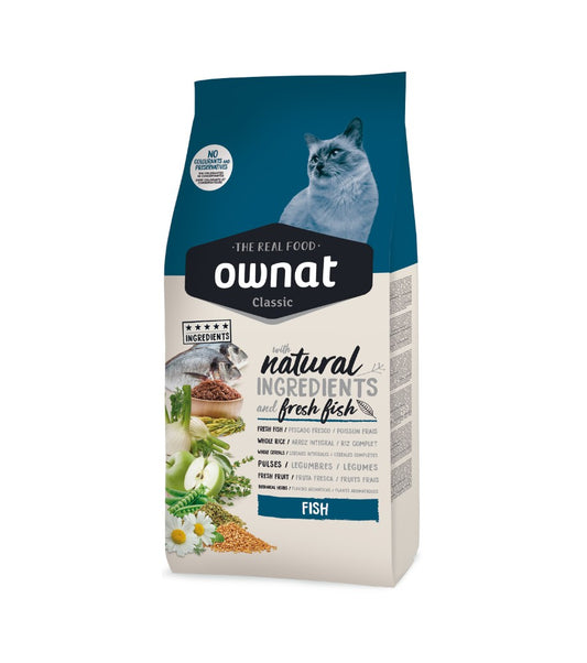Ownat Classic Fish pienso para gatos de pescado