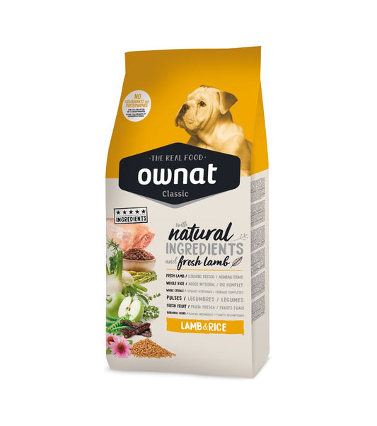 Ownat Classic Lamb&Rice pienso para perros de cordero y arroz