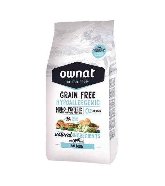 Ownat Hypoallergenic Grain Free Salmón pienso para perros hipoalergénicos de salmón